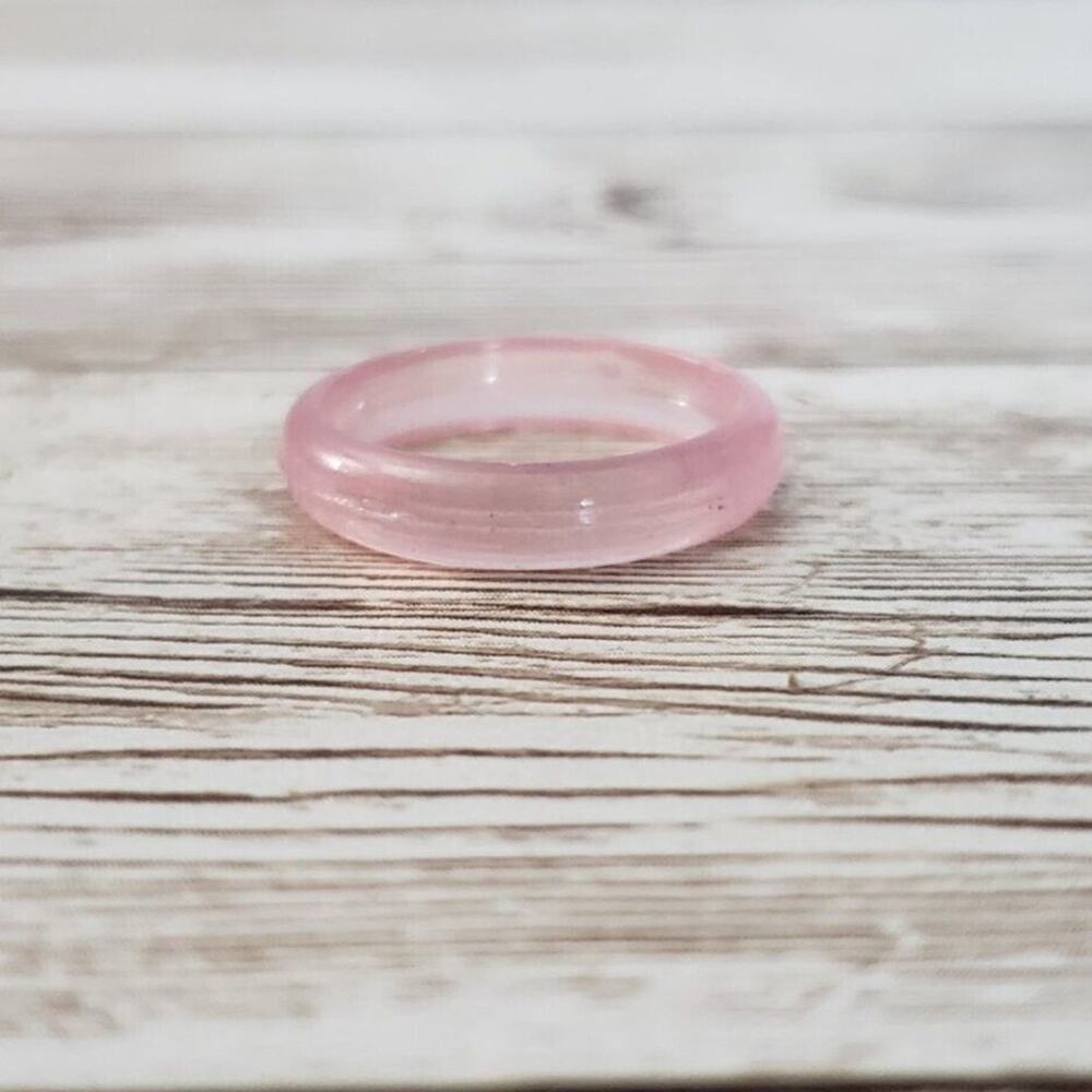 Light Pink Plastic Childs Ring Size 6.5